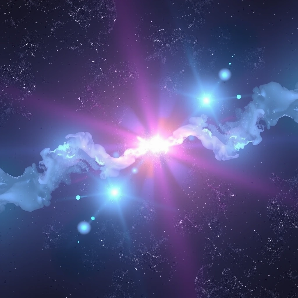 Deep space nebula with subtle stars